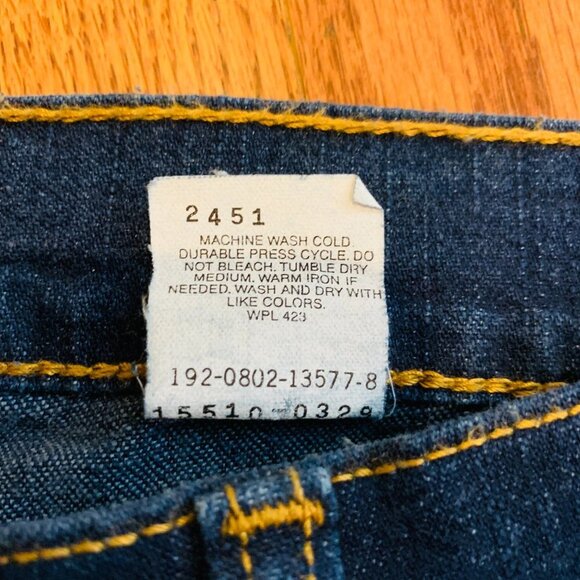 VINTAGE LEVIS 510'S SLIM FIT LOWER RISE JEANS Size 10 - Picture 9 of 16